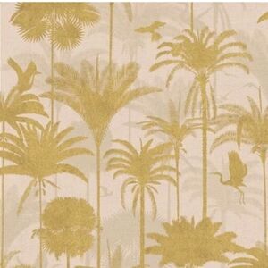 Tempaper & Co. Royal Palm Removable Peel and Stick Wallpaper, Gold Palms,
